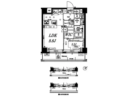 アクサス渋谷笹塚(1LDK/5階)の間取り写真
