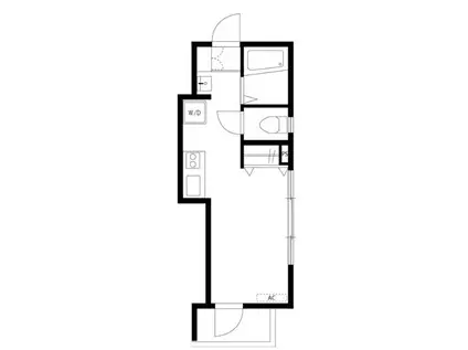 フルーレ早稲田鶴巻町(ワンルーム/2階)の間取り写真