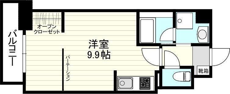 SE PLUS南林寺(ワンルーム/5階)の間取り写真