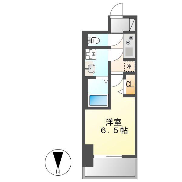 SーRESIDENCE今池駅前(1K/7階)の間取り写真