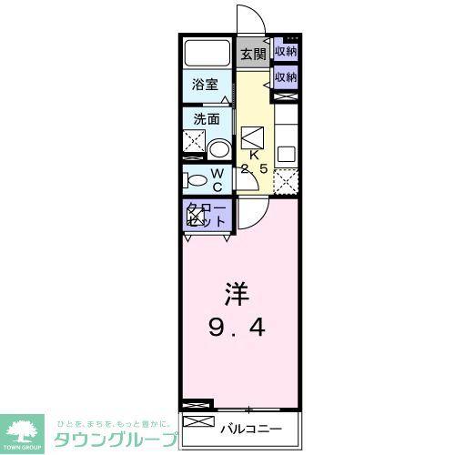コリーナ アーリエスII(1K/1階)の間取り写真