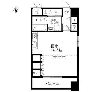 ゴールドヒルズ渡辺(1LDK/10階)の間取り写真