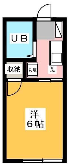 グリーンヒルハイツ(1K/1階)の間取り写真