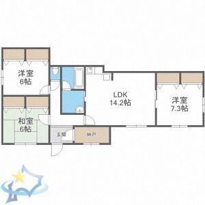 キルシェハイツ(3LDK/2階)の間取り写真