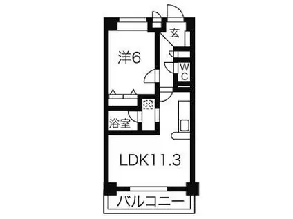 ST PLAZA イースト(1LDK/3階)の間取り写真