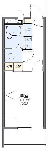 レオパレスアルカディ(1K/3階)の間取り写真