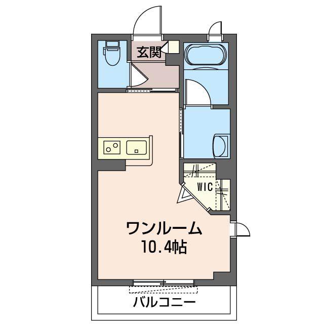 CASA KAZUMI(ワンルーム/2階)の間取り写真