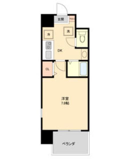 S-FORT八事(1K/3階)の間取り写真