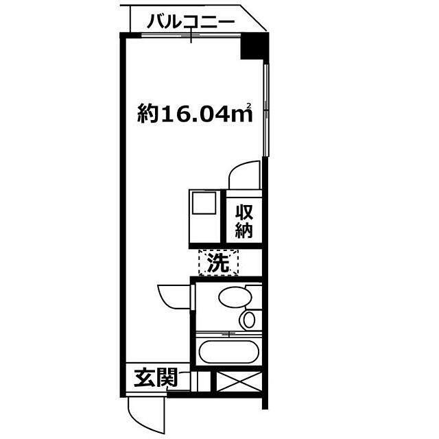 VILLA千鳥(ワンルーム/3階)の間取り写真