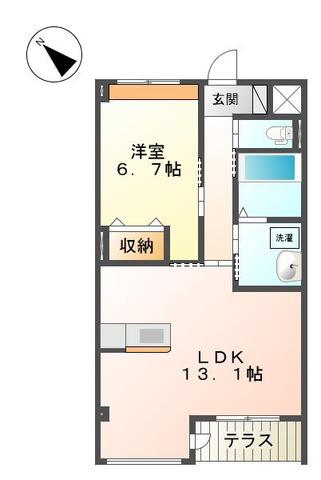 GRANDEIR MANSION(1LDK/1階)の間取り写真