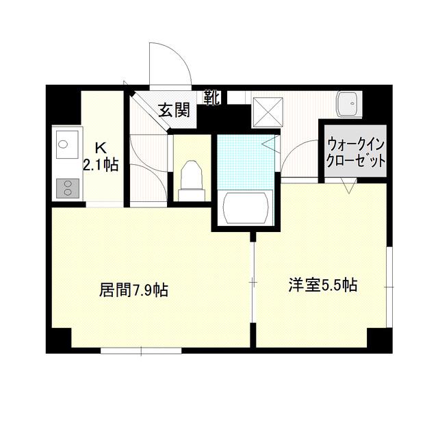 パレスコート本郷(1LDK/3階)の間取り写真