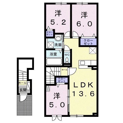 望みSKY(3LDK/2階)の間取り写真