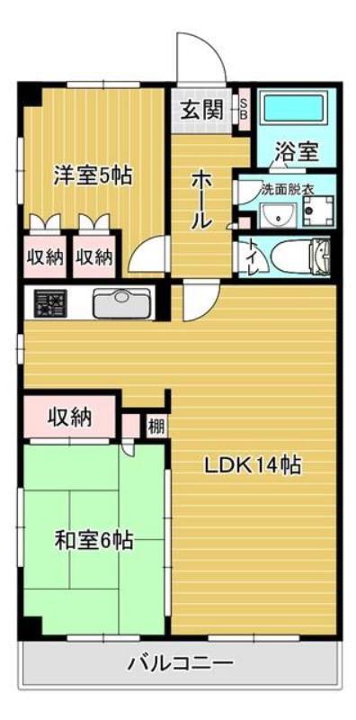 ステーションプラザII(2LDK/7階)の間取り写真