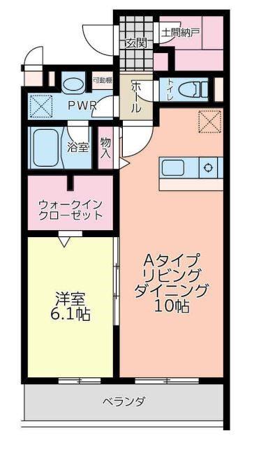 桜STAGE(1LDK/2階)の間取り写真
