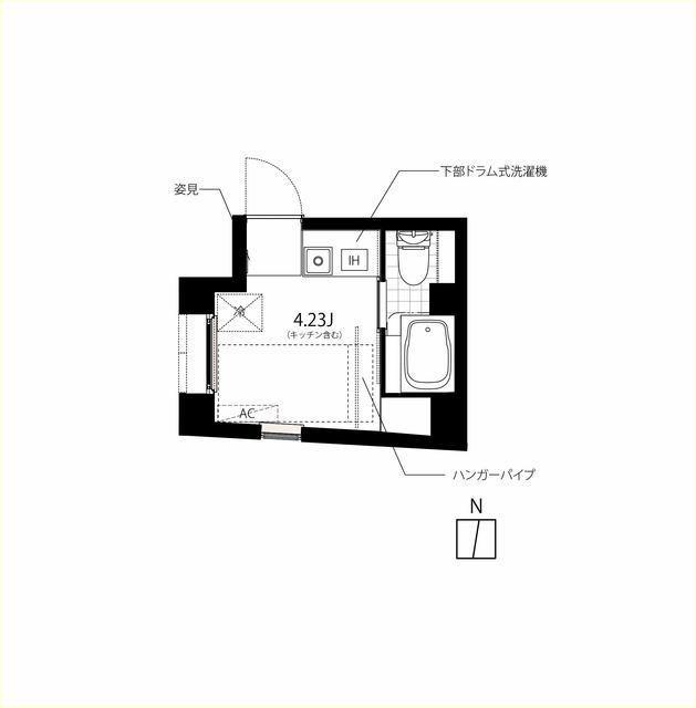 KS283(ワンルーム/3階)の間取り写真