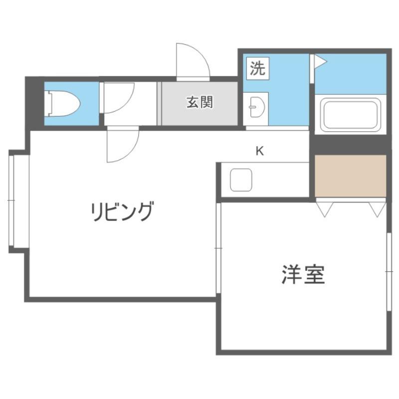 プレシャス37(1LDK/3階)の間取り写真
