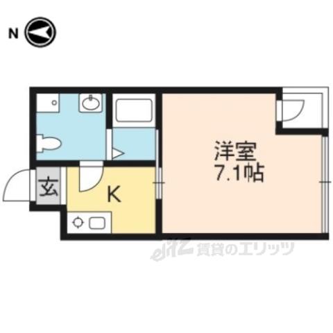 MINOA-RU(1K/2階)の間取り写真