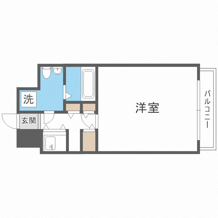 エトス平尾 二番館(1K/9階)の間取り写真