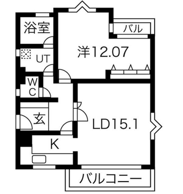 クインテット原宿(1LDK/3階)の間取り写真