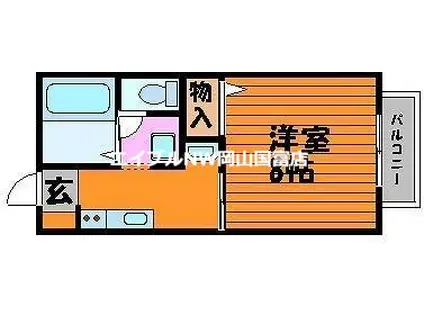 コーポ橋本(1K/1階)の間取り写真
