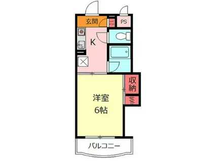 長島ビル(1K/3階)の間取り写真