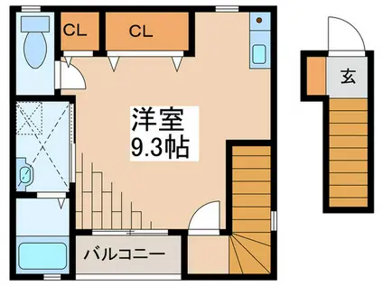 フォレストセゾン橋本(ワンルーム/2階)の間取り写真