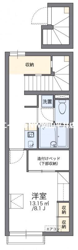 レオパレスAIKO(1K/2階)の間取り写真