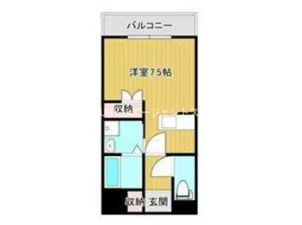 楓壱番館(ワンルーム/2階)の間取り写真