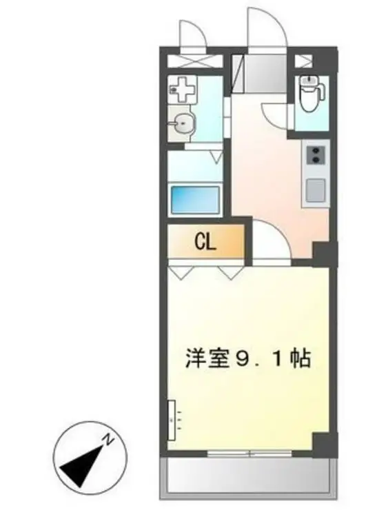 エムネージュ薬円台 1階階 間取り