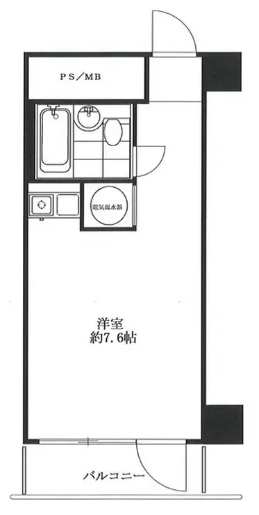 いづみハイツ茅場町 4階階 間取り