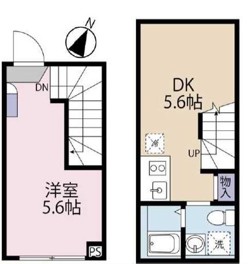 HJ PLACE NISHIHARA HJ PLACE 西原(1DK/B2階)の間取り写真