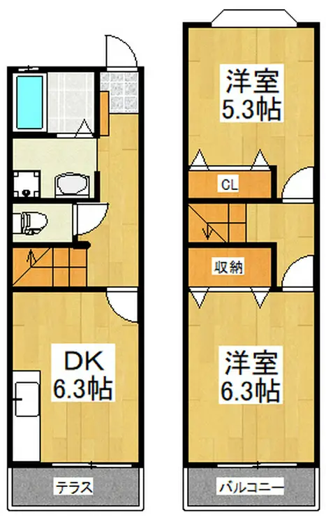 メゾン・ラフォーレ 1階階 間取り