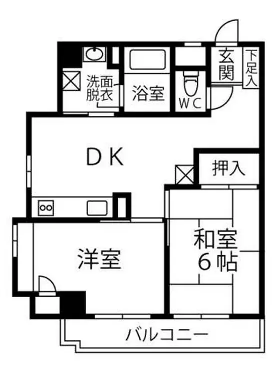 ティンバー小林 5階階 間取り