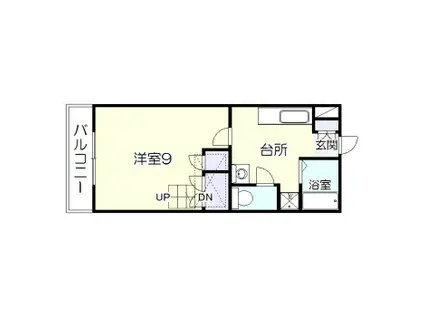 Tコンフォート(1K/1階)の間取り写真