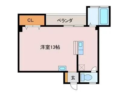 SP周南(ワンルーム/3階)の間取り写真