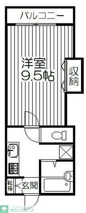 エステートピアキザワ 1階階 間取り
