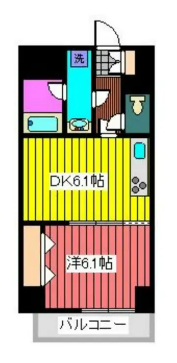 朝日板橋駅前マンション 8階階 間取り