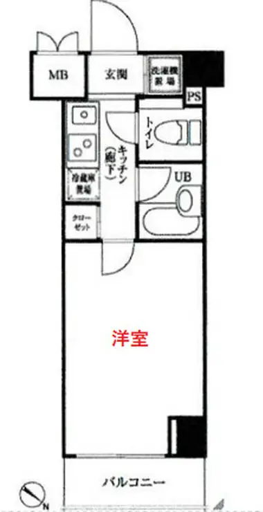 ルーブル三田 10階階 間取り