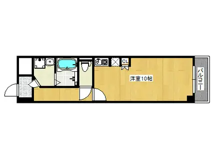 サンプラザ神楽(ワンルーム/3階)の間取り写真