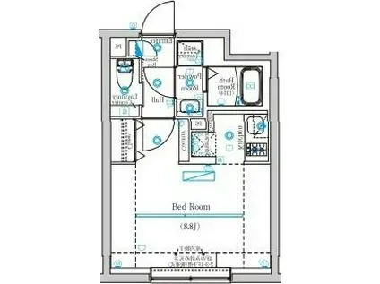 MIND KAMATA(ワンルーム/1階)の間取り写真