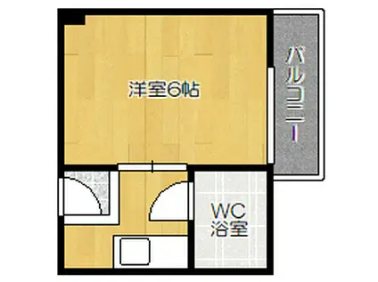 シャルマン南野 旧 シーズ四條畷(1K/3階)の間取り写真