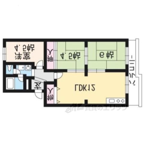 1ST.ヴァンサン館(3LDK/3階)の間取り写真