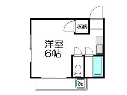 ニューリーフマンション(ワンルーム/3階)の間取り写真