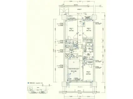 プラウドシティ神戸西神南(3SLDK/1階)の間取り写真