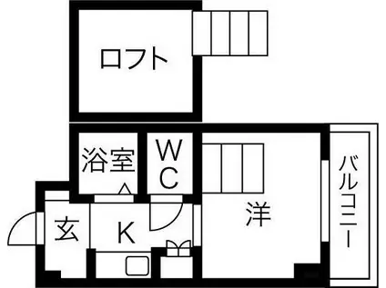 グレイスハイツ北大阪(1K/5階)の間取り写真