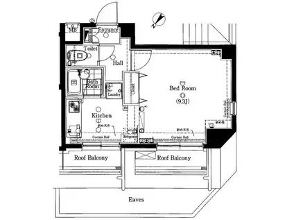 ARTESSIMO SHIMURASAKAUE(1K/6階)の間取り写真