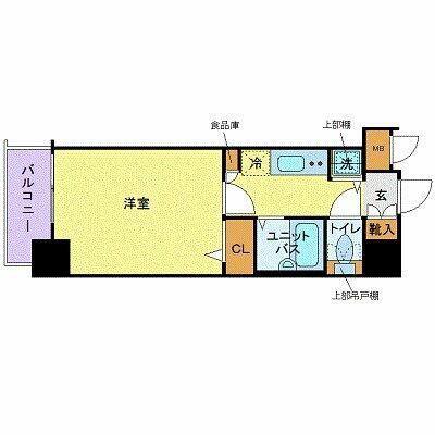 トーシンフェニックス田町(1K/11階)の間取り写真