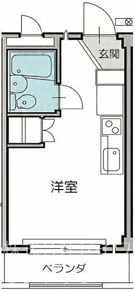 WIN田園調布(1K/3階)の間取り写真