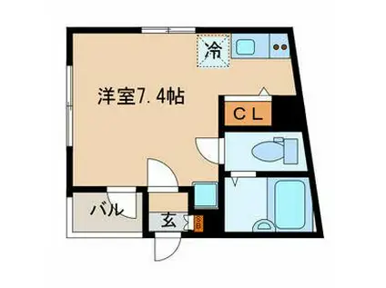 PETIT MIGNON(ワンルーム/3階)の間取り写真