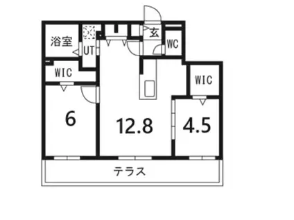 RITZ GRANDE 八軒(2LDK/2階)の間取り写真